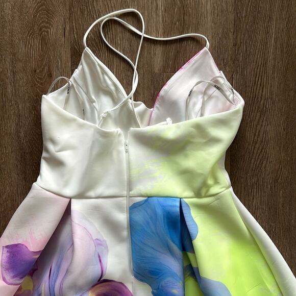 ASOS Floral Cross Back Midi Dress - Picture 4 of 5